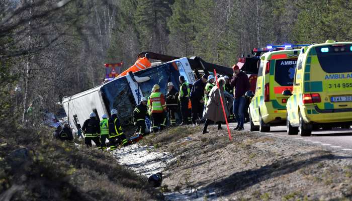 nesreča avtobusa, fagelsjo, sveg