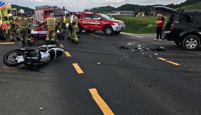 nesreča, motorist, Podlehnik