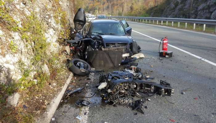 bitnje, prometna nesreča, motorista