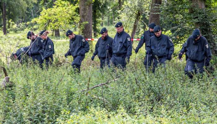 policija, gozd