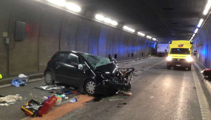 predor Gotthard, prometna nesreča