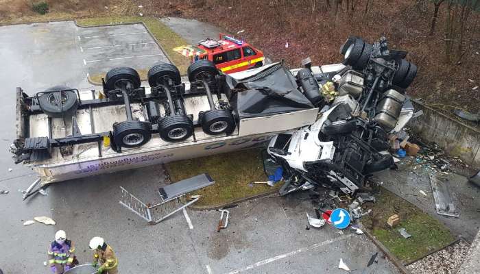 Kranj, tovornjak, Savski otok, 1. 2. 2018