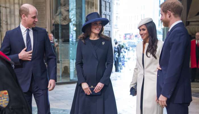 Princ William, Kate Middleton, Meghan Markle in princ Harry