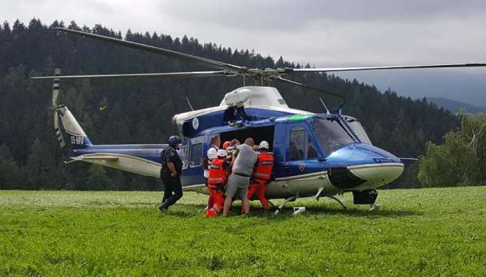 helikopter, reševanje, policijski helikopter