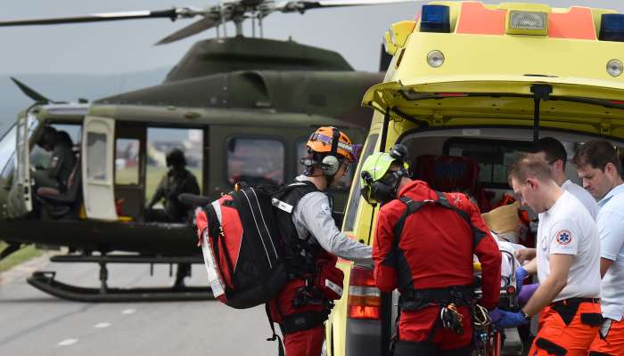 helikopter, reševanje, ugriz kače