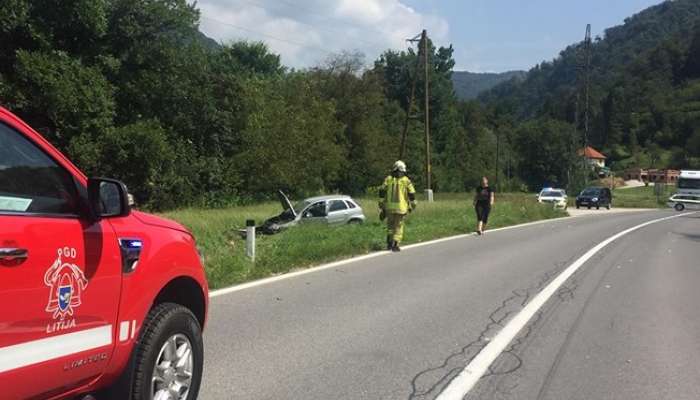 prometna nesreča pri litiji