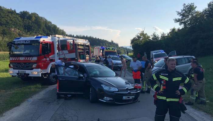 prometna nesreča grosuplje, polica