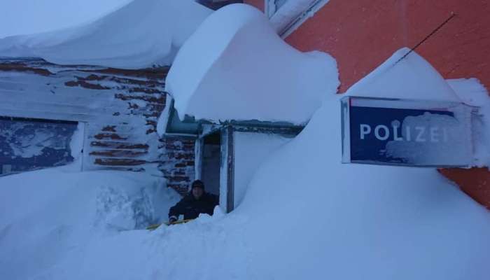 sneg, salzburška policija
