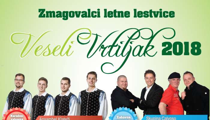 Zmagovalci letne lestvice Veseli vrtiljak 2018