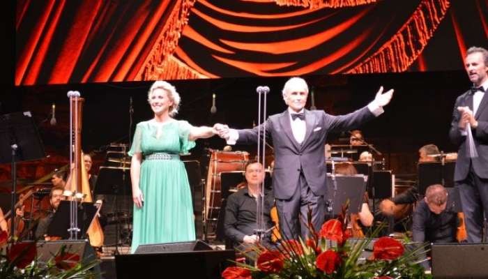 7 Martina with Jose Carreras and maestro David Gimenez, Pula 2016