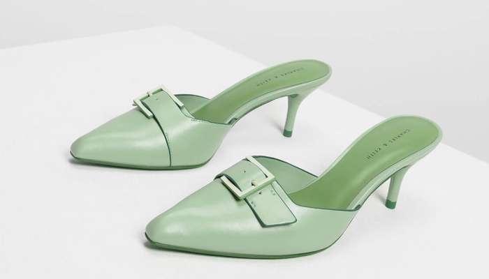 charles and keith buckle mules 59