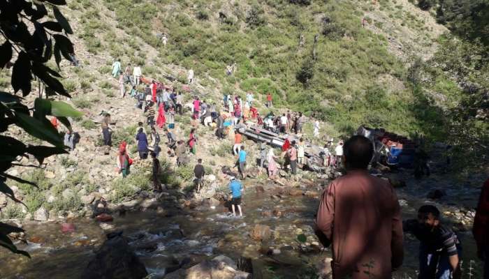 avtobus, prepad, Kishtwar