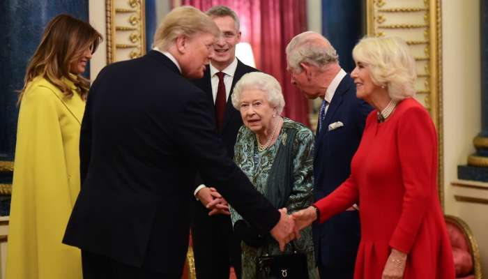 Donald Trump, Melania Trump, princ Charles, Camilla, Elizabeta II.