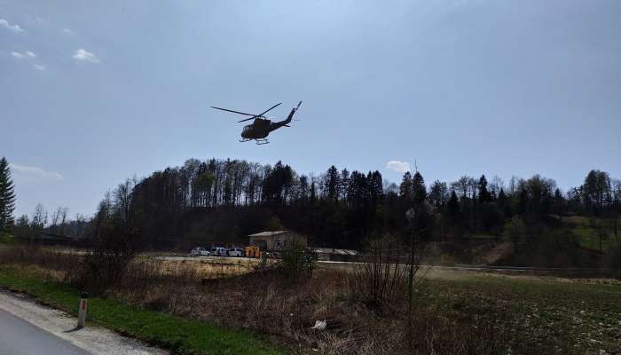 Helikopter, gorski reševalci, vojaški helikopter