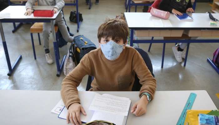 francija, šola, koronavirus, maske