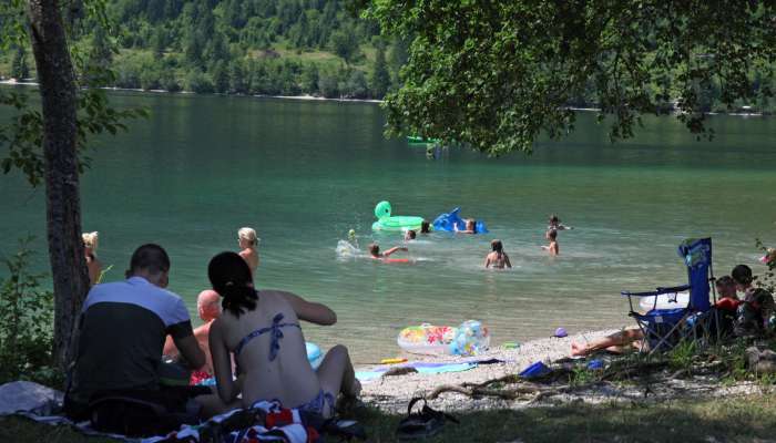 bohinj, bohinjsko jezero, kopanje