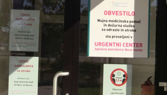 Covid ambulanta Zdravstveni dom Novo mesto