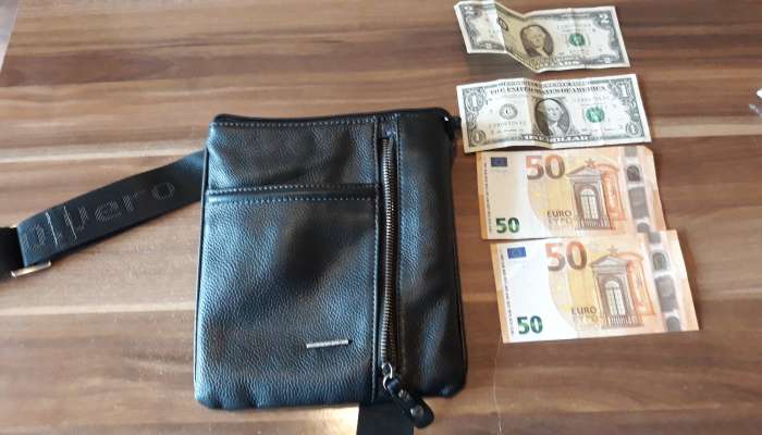 denar, torbica, zaseg