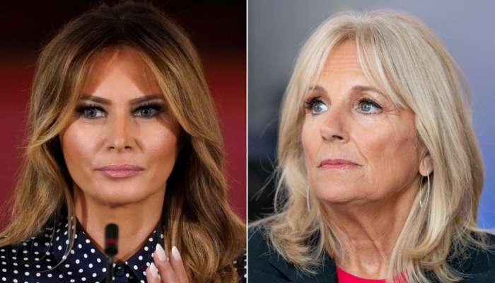 Melania Trump in Jill Biden