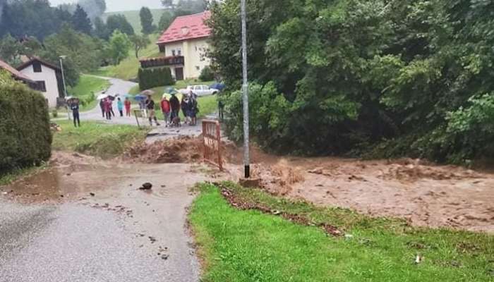 Hudourniške poplave v Lovrencu na Pohorju