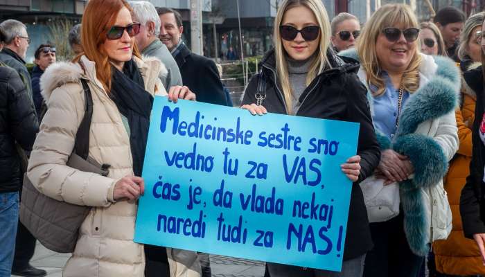 protestni shod, medicinske sestre