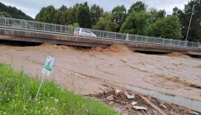 narasla sava med tacnom in brodom