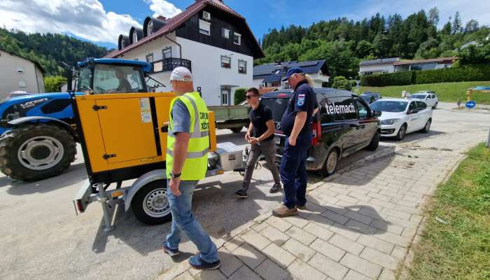 Telemachov agregat na poti v Črno na Koroškem