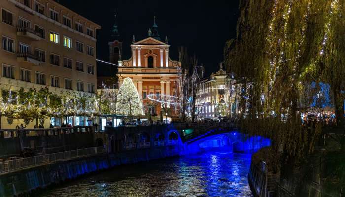 Ljubljana center okrasitev turist