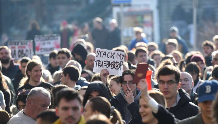 novi sad, protest