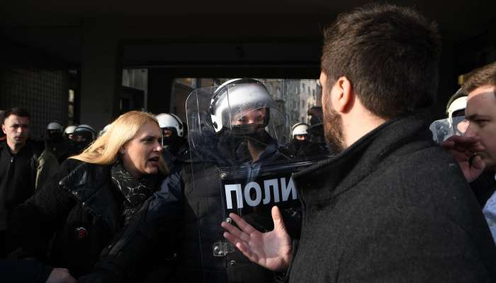 srbija, prostest