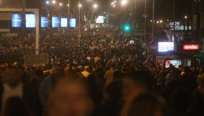 Srbija Beograd protest