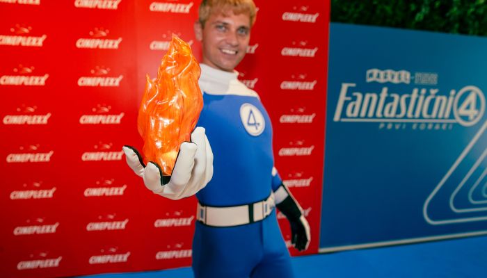 Fantastični 4 - Premiero je obiskal tudi Johnny Storm ali Človeška bakla