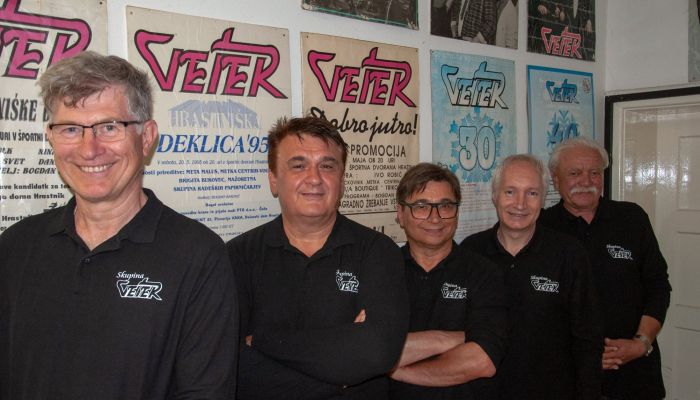 Skupina Veter nekoč (Slobodan Filipovič je skrajno desno)