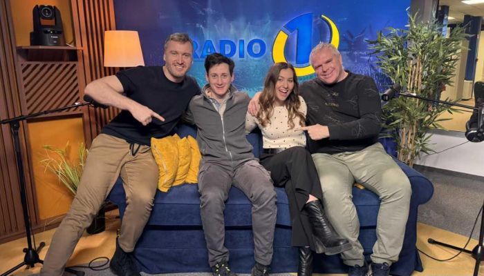 Denis, Cene, Lara in Miha