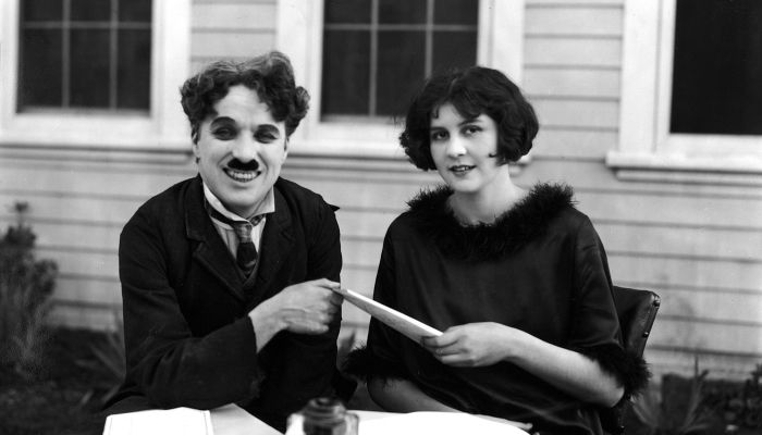 Charlie Chaplin z ženo Lito Grey, 1924