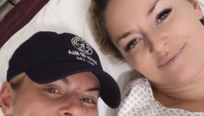 Lindsey Vonn in njena sestra Karin v bolnišnici Ca’ Foncello – tudi v zahtevnih trenutkih nista izgubili smisla za humor