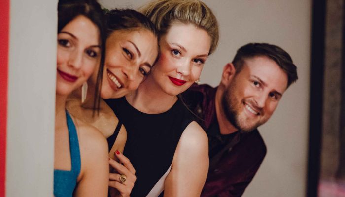 Gregor Ravnik in njegova ekipa v sproščenem trenutk