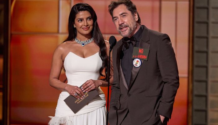 Priyanka Chopra Jonas in Javier Bardem, ki je izkoristil najpomembnejši oder leta in jasno spregovor