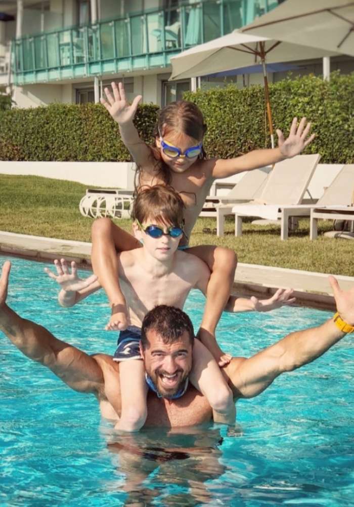 FOTO: Marko Potrč se na dopustu posveča le družini
