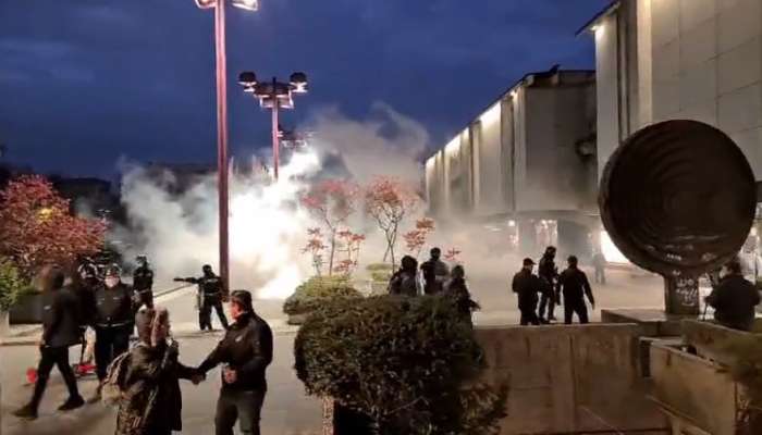 VIDEO: V Ljubljani izbruhnili spopadi med policijo in prostestniki