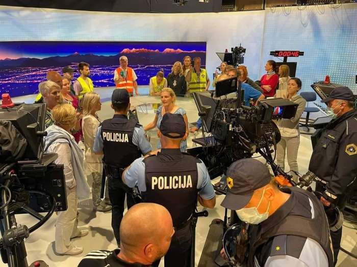 Proticepilci vdrli v RTV Slovenijo