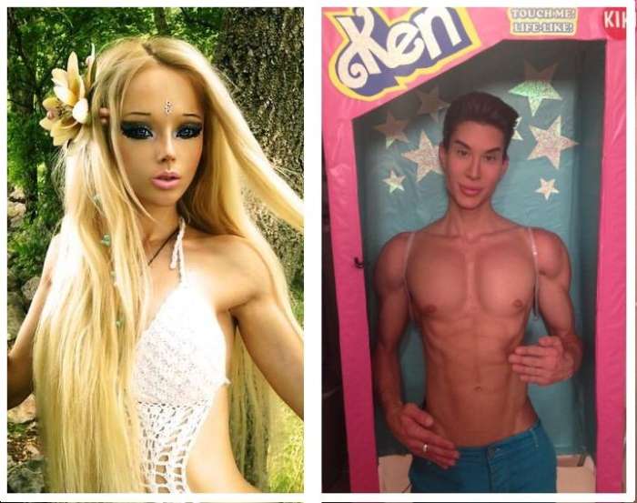 BIZARNO: Človeška Barbie in Ken