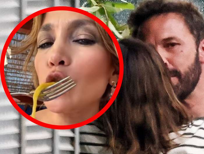 J.Lo: Medtem, ko ona 'srka' špagete, on z bivšo ...