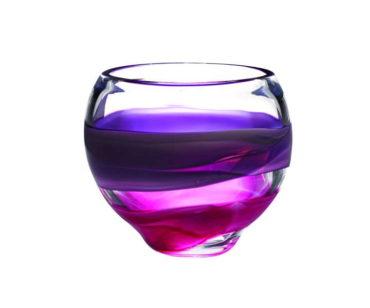 Vaza Ultra violet inspired - Bridgman blown glass purple melusina vase je izdelana iz pihanega stekla. Cena: 62,41 EUR. Bridgman