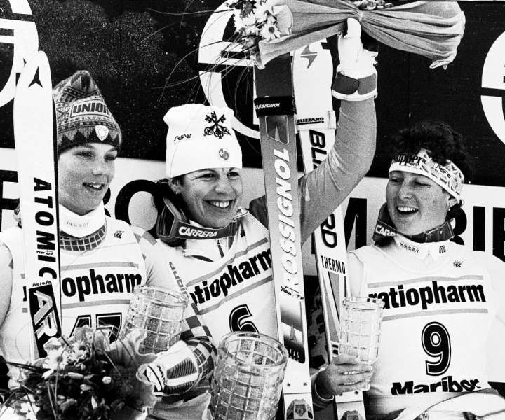 Nataša Bokal si je slalomsko zmago delila leta 1991 s Petro Kronberger