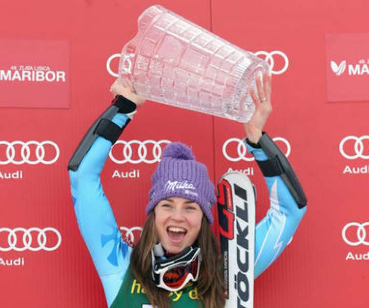 Tina Maze je leta 2005 zmagala v slalomu, 2013 pa v veleslalomu