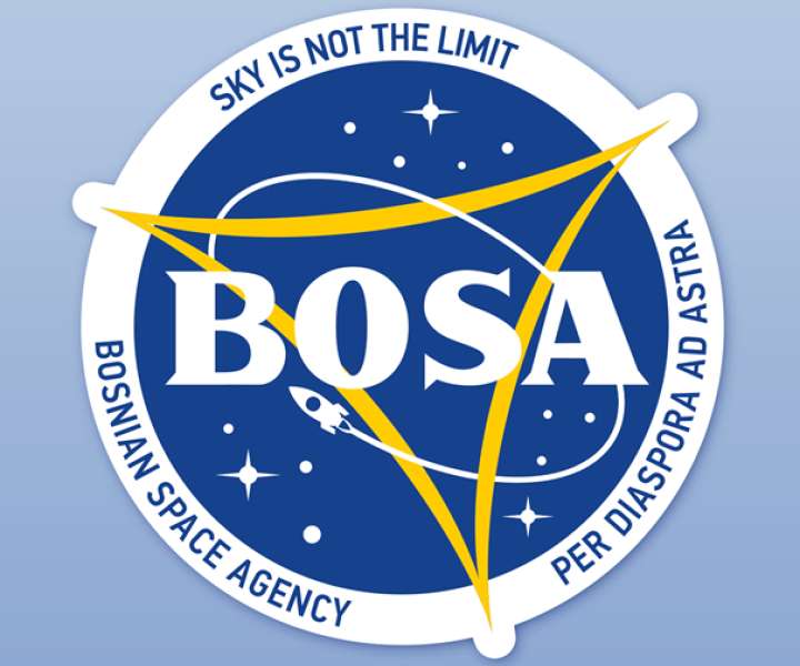 Logo Bosanske vesoljske agencije - BOSA