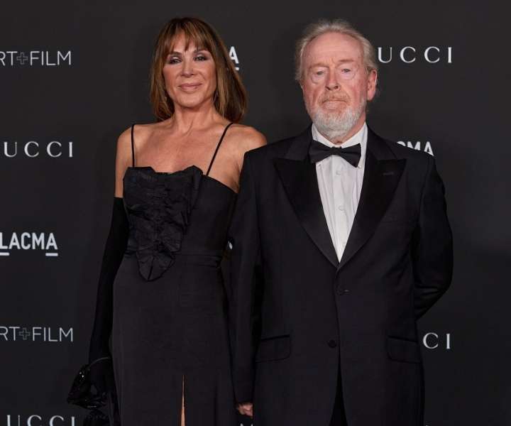 Režiser Ridley Scott in tretja žena Giannina Facio, ki je zaigrala v številnih njegovih filmih.