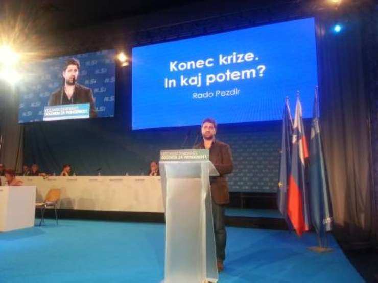 Rado Pezdir je z govorom na kongresu navdušil delegate Nove Slovenije