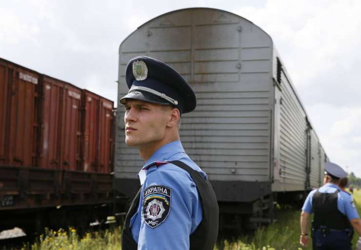 Vlak s trupli prispel v Harkov